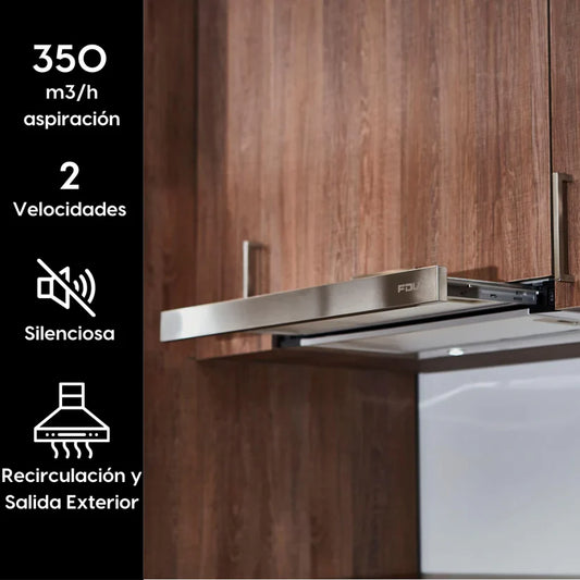 Campana Bajo Mueble Urban 60 cm 350 m3/h FDV