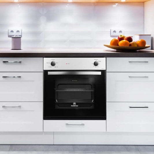 Horno Empotrable Eléctrico Mademsa 66L Timer y Cavidad Esmaltada M Spazio 110A Negro