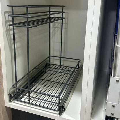 Organizador de Doble Nivel en Antracita