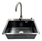 Lavaplatos Deluxe 60x45 Negro y plateado