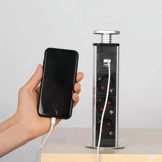 Enchufe empotrado oculto para cubiertas