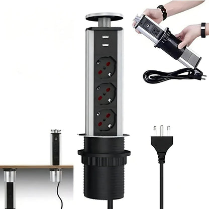 Enchufe empotrado oculto para cubiertas