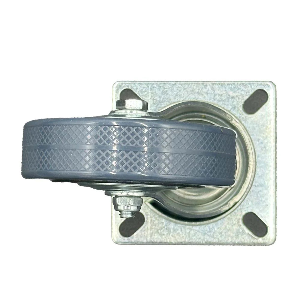 Rueda base goma gris sin freno